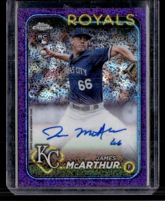 2024 Topps Chrome #RA-JM James McArthur Autograph Purple Speckle Refractor SN,AU