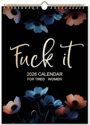 Half The Year Left 2026 Calendar F**k It Monthly Wall Hanging New