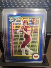2022 Panini Classics Carson Wentz Timeless Tributes 14/125 Blue SP Commanders