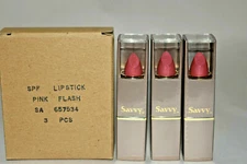 3x NIB Savvy Plus Moisture Lipstick SPF 20 💄👄 Pink Flash Sealed 