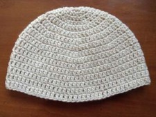Crochet Cream Unisex Beanie -- READY TO SHIP Choose your size Men's hat/Women
