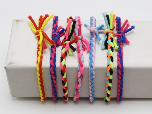 30 Multi-Color Elastic Braided Ruber Hair Tie Hair Rope Bands Ponytail Holder - Picture 6 of 8