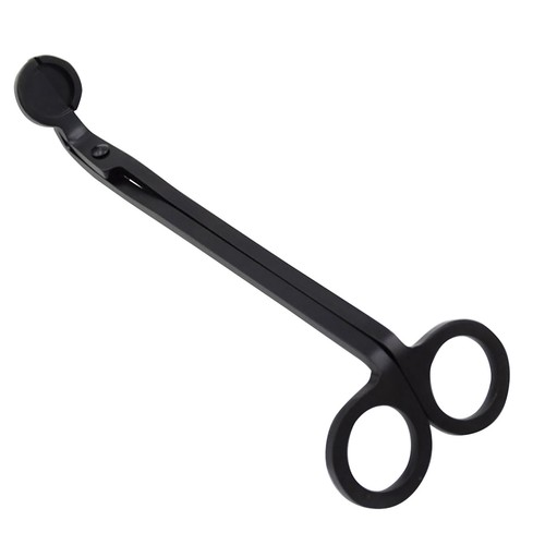 Black Steel Candle Wick Trimmer Oil Lamp Trim Scissor Cutter Tool Hook Clipper - Picture 11 of 12