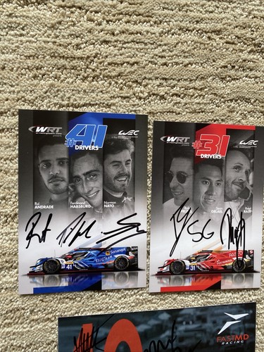 SEBRING 8 Juego de Tarjetas Firmadas por Conductor 2022 1000M WEC IMSA 12 HORAS DAYTONA ROLEX 24 - Imagen 9 de 12