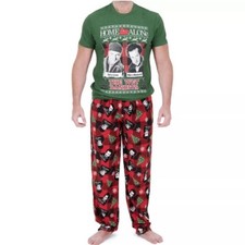 Home Alone Mens 2-Pc. Sleep Set The Wet Bandits Size Lg.  XL New