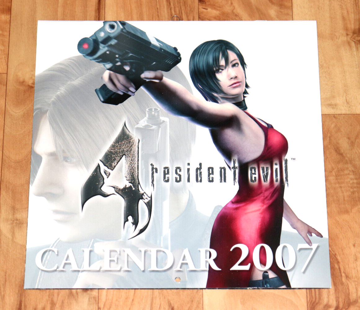 2007 Resident Evil 4 Very Rare German Calendar Capcom Ada Wong