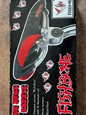 NOS Black & Red FISHBONE BIG BONE SADDLE Mid School BMX Freestyle Seat