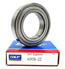 NEW SKF 6008 ZZ DEEP GROOVE BALL BEARING, METAL SHIELDED 40x68x15 mm
