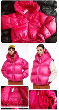 H&m Premium Sz: Xl, 2xl, 3xl Or 4xl Pink Down Ski Jacket Gilet Water Repellent
