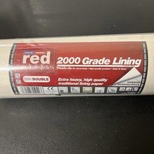 Paintable Lining Paper for Walls Palin Thick Backing Covering Wallpaper 2 pack