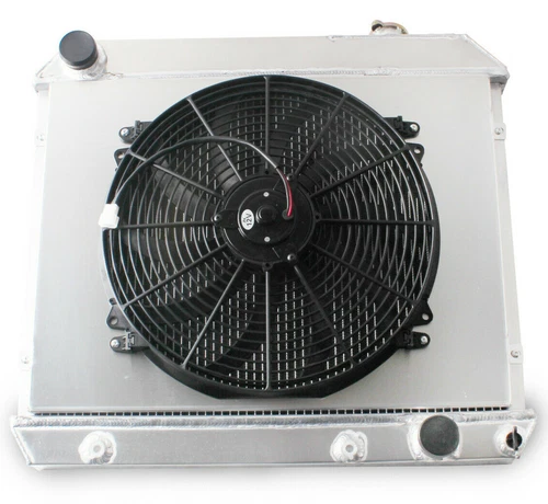 3 ROW RADIATOR SHROUD 16"FAN FOR 1963 64 65 1966 CHEVY TRUCK C10 C20 C30 LS SWAP