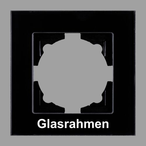 Gunsan Moderna Schwarz Steckdosen, Ein/Ausschalter Dimmer, auch mit Glasrahmen - Bild 2 von 65