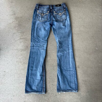 Miss Me Chloe Bootcut Jeans Women’s Size 29 x 34 Distressed Vintage 90s  Denim