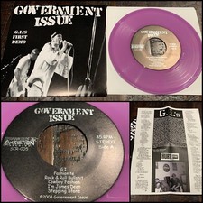 GOVERNMENT ISSUE GI's First Demo 7" Vinyl-Minor Threat Savage Beliefs Dag Nasty