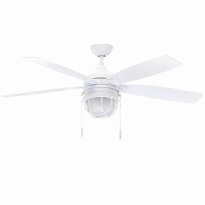 Unbranded Brookhurst 52 In Led Indoor White Ceiling Fan With Light Kit Yg268 Wh The Home Depot