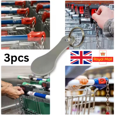 RSH CLOVER Supermarket Shop Trolley £1 Pound Con Token Fob Keyrng RSH CLOVER Supermarket Shop Trolley £1 Pound Con Token Fob Keyrng