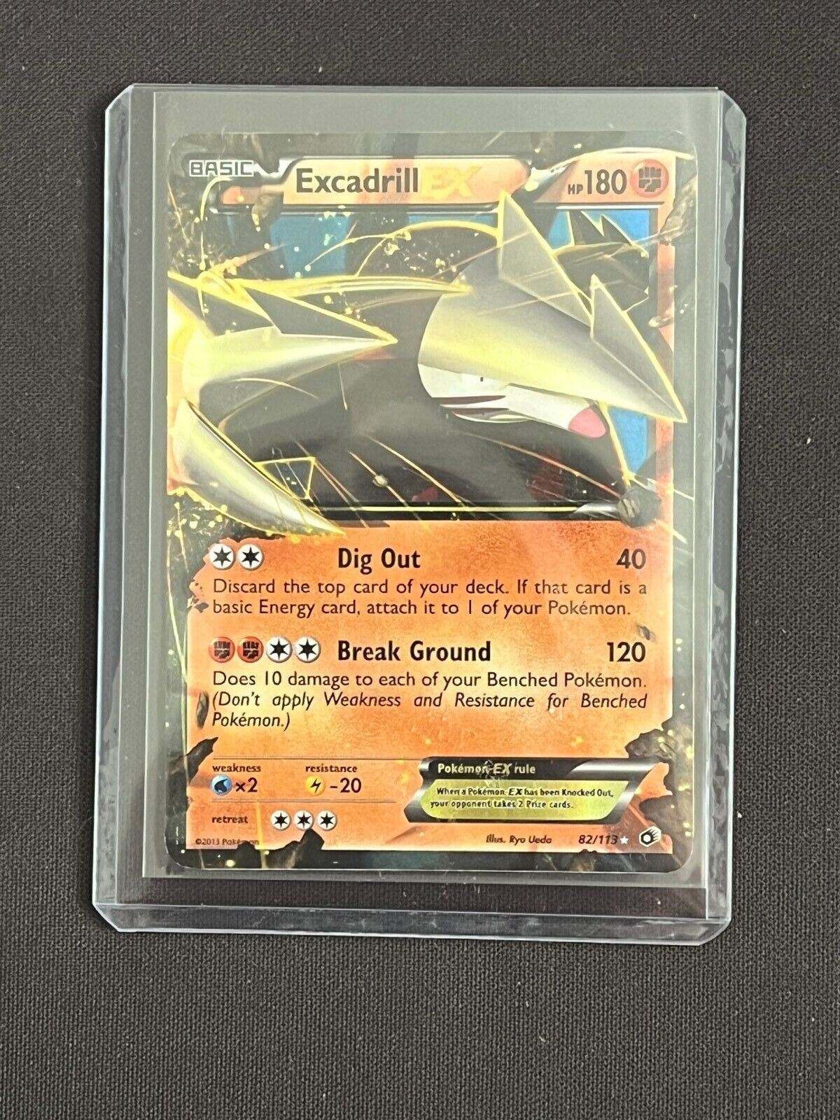 Pokémon TCG Excadrill ex Legendary Treasures 82/113 Holo Holo Rare EX