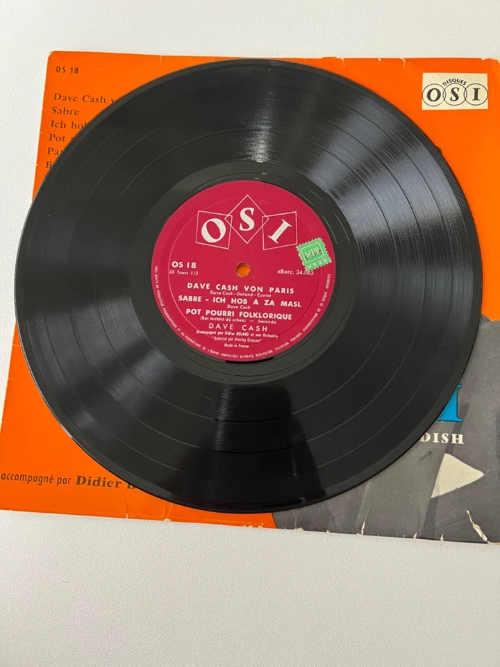 Dave Cash Presents Set Fantaisies Yiddish 10" Vinyl OSI OS 18 Import France VG - Image 4 of 4