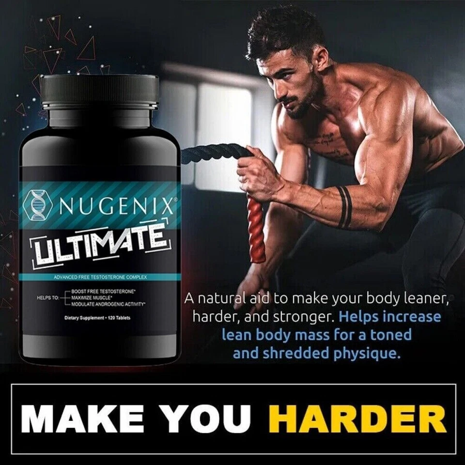 Nugenix Ultimate Testosterone Booster for Men 120 Capsules - Muscle Growth - Image 4 of 4