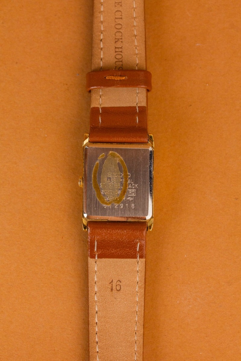 Ladies Seiko RE: 2C20-5820 Tank Style ~19mm x 26mm Small  display picture 3