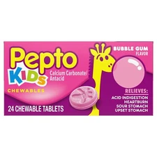 Pepto-Bismol Children's Chewable Tablets Bubble Gum 24ct