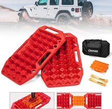 Recovery Tracks With Jack Base Pair Off-road Traction Boards Red Recovery Tracks With Jack Base Pair Off-road Traction Boards Red