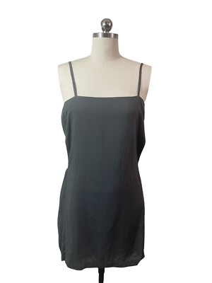 tobi grey dress Womens Medium NWT Gray Cutout Sleeveless Solid Minimalist Whimsigoth charcoal grey dress