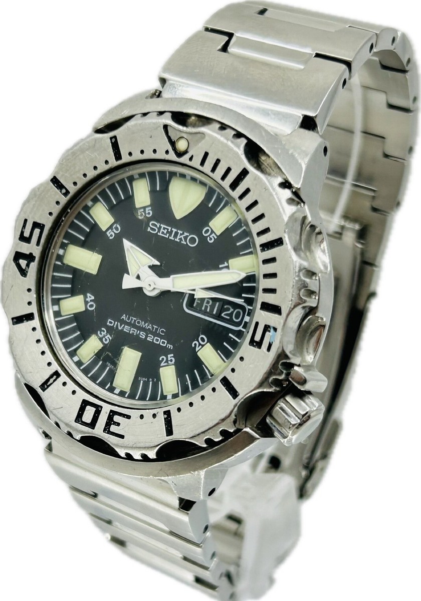 Seiko Diver Black Monster 7S26-0350 SKX779 Day/Date Mens Watch