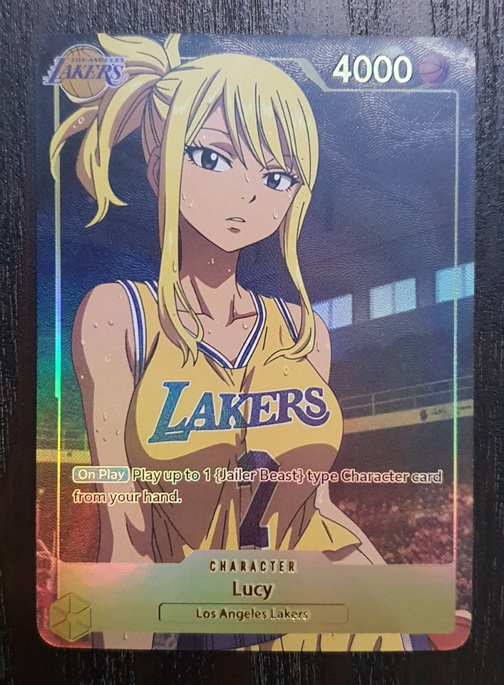 L.A LAKERS LUCY HEARTFILIA FAIRY TAIL NBA Goddess Story Waifu TCG Doujin Card - Image 2 of 3