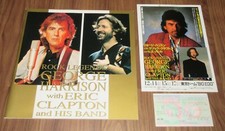 w/TICKET & PROMO flyer! ERIC CLAPTON & GEORGE HARRISON JAPAN tour book BEATLES
