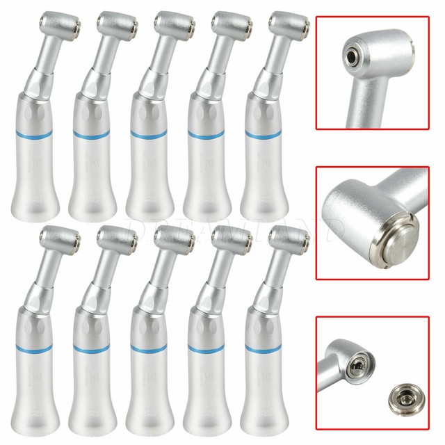 10 Packs Contra Angle Dental Push Button Low Speed Handpiece Etype for