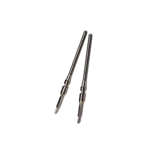 2Pcs Stainless Steel Watch Winding Stem Handle for Miyota 8200 8215 Movement c