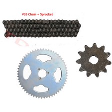  35 Front Rear Sprocket  35 Chain 116 L for Go Kart Mini Bike ATV Quad Trike
