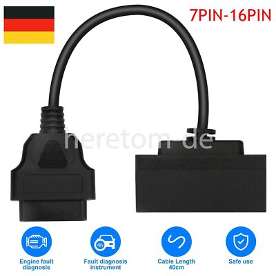 Für Ford 7 Pin OBD1 to OBD2 Cable Adapter Code Reader Scanner Engine Repair Tool