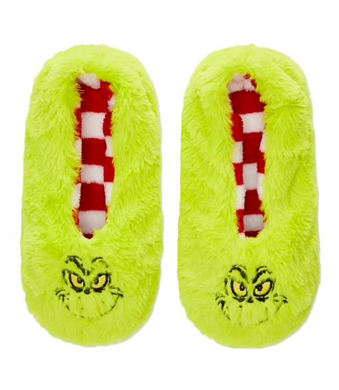 SAOLA Pantofole The Grinch per adulti verde lime comode suola pinza taglia 2 5 UK