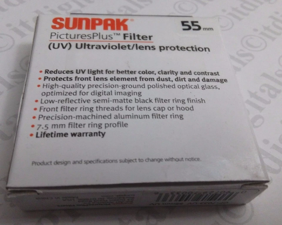 55mm UV Ultraviolet Lens Protection Filter Safety Protector 55 mm CF-7033-UV New - Image 2 of 4