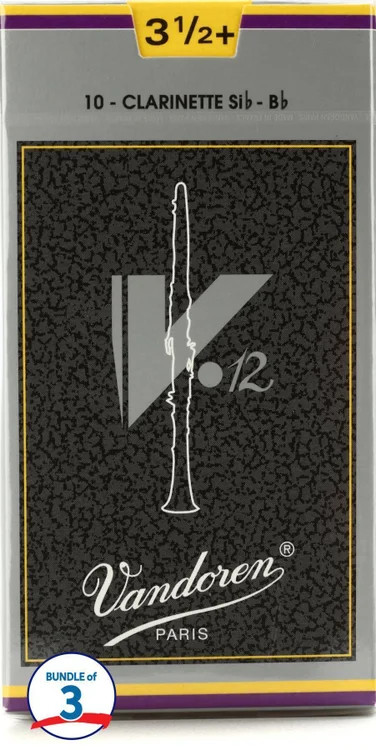 Vandoren V12 Bb Clarinet Reed - 35 30-pack 20590₽
