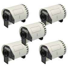 5x Endlos Etiketten Ersatz für Brother DK-22...