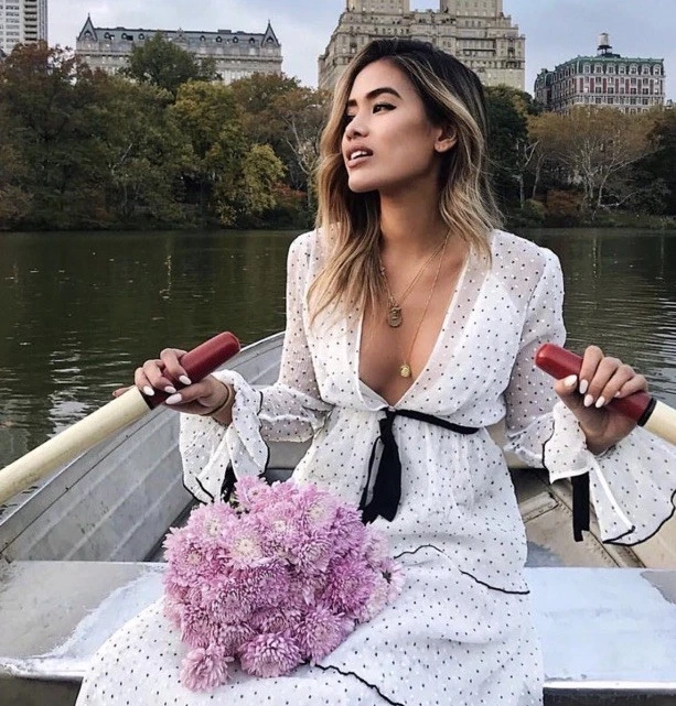 ALICE MCCALL AU 8 US 4 ‘NOW OR NEVER’ TIERED DOT SPOT RUFFLE MAXI DRESS GOWN