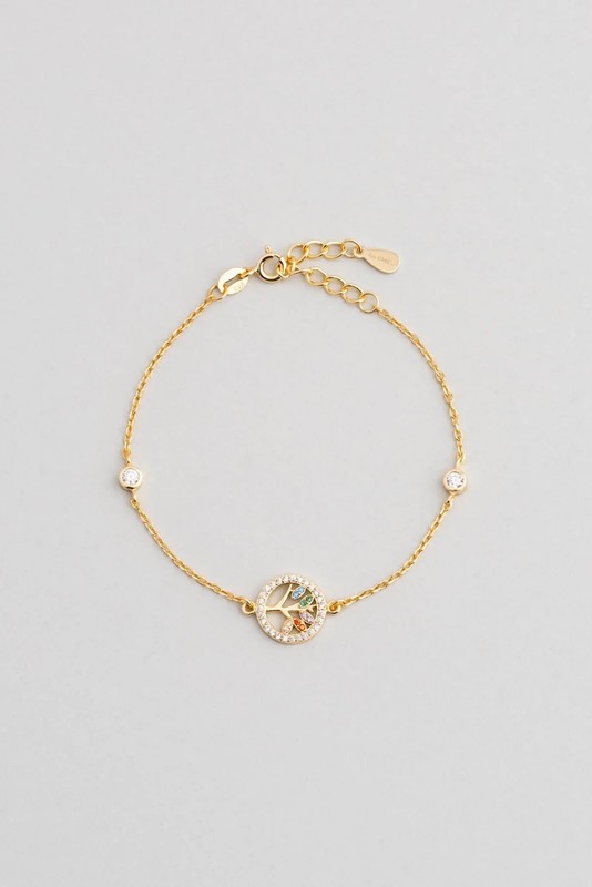 Tree Life Bracelet For Women 18k Gold Plated 19cm Spiritual Gift Jewelry - Product main view