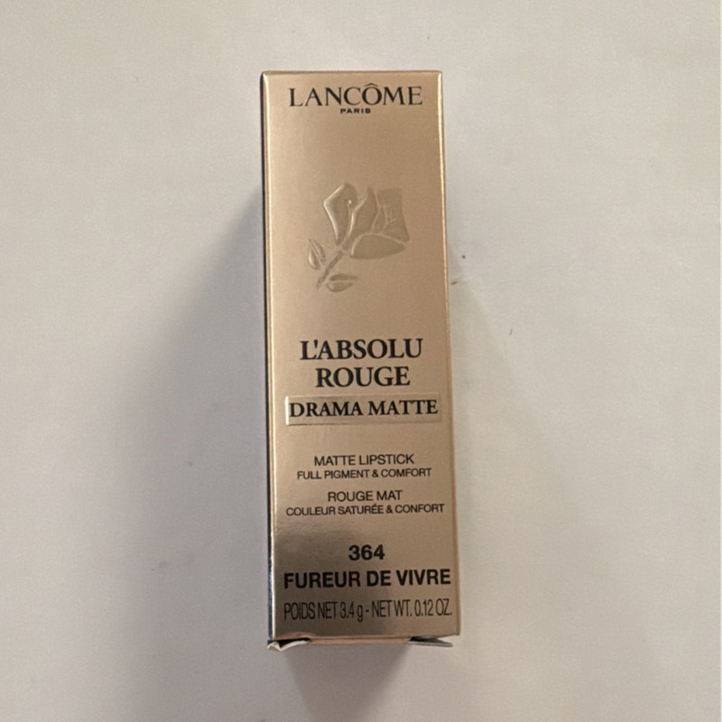 Lancôme L'Absolu Rouge Drama Matte Lipstick 364 Fureur de Vivre 0.12 oz