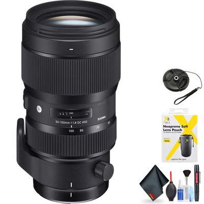 Sigma 50-100mm f/1.8 DC HSM Art Lens for Nikon F for Nikon F Mount + Accessories