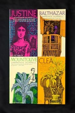 Lot Of 4 Lawrence Durell Books Alexandria 1-4 Clea Justine Mountolive Balthazar