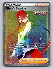 ELESA'S SPARKLE 275/264 RAINBOW RARE FUSION STRIKE POKEMON HOLO NM on eBay