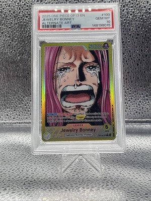 One Piece Jewelry Bonney Alt Art Leader Op13-100 Psa 10 | eBay