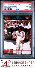 1992 COLLECT-A-CARD ANDRETTI RACING #60 1985 INDIANAPOLIS POP 5 PSA 10