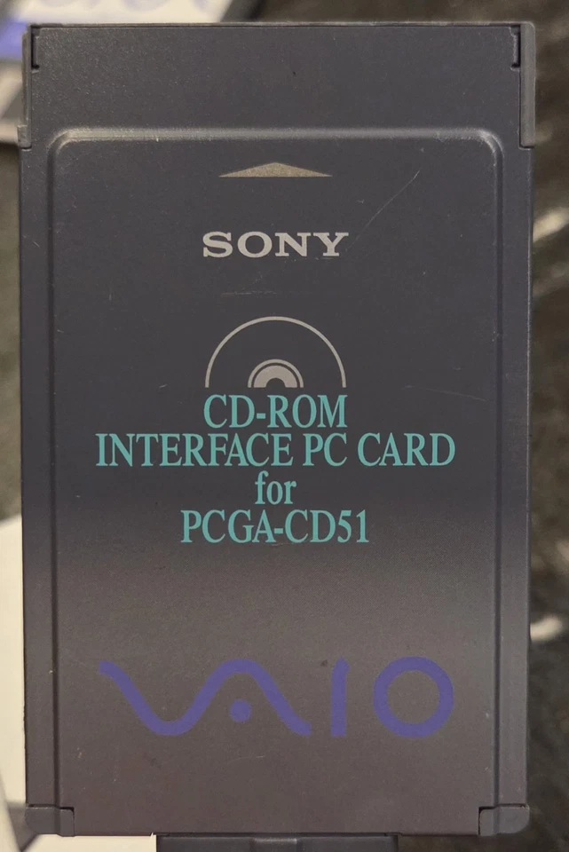 SONY VAIO PCGA-CD51 CD Drive PC Card i.link Port Replicator Driver Disc Tested - Image 3 of 4