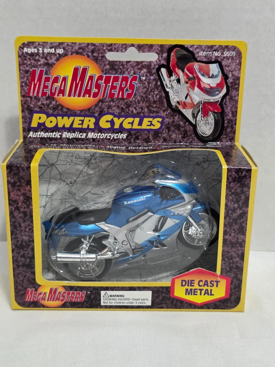 川崎蓝色压铸摩托车| eBay