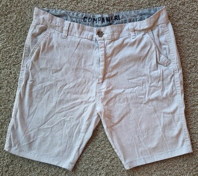 Company 81 Mens Shorts Size 34 White Stretch Casual Shorts