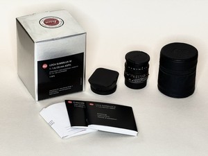 Leica 35mm f1.4 Summilux ASPH, Black, 6-bit, 2008, boxed, complete, Excellent